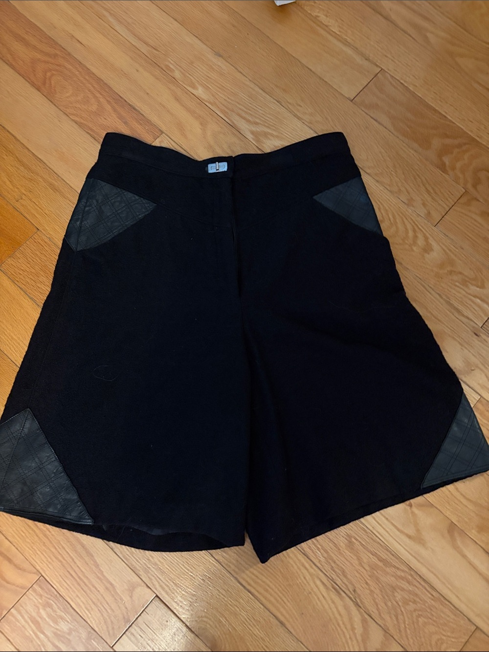 Women’s Chanel Turlock Black Shorts with Quilted Trim